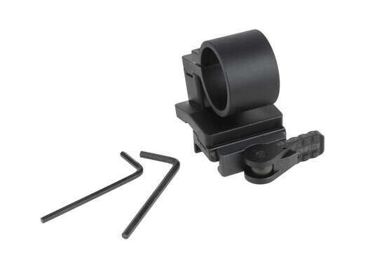 ADM magnifier mount features a quick detach lever for attaching to picatinny rails